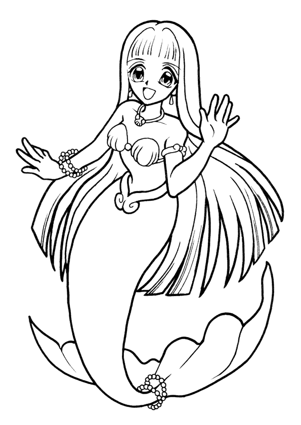 Coloriage De Sirene Manga