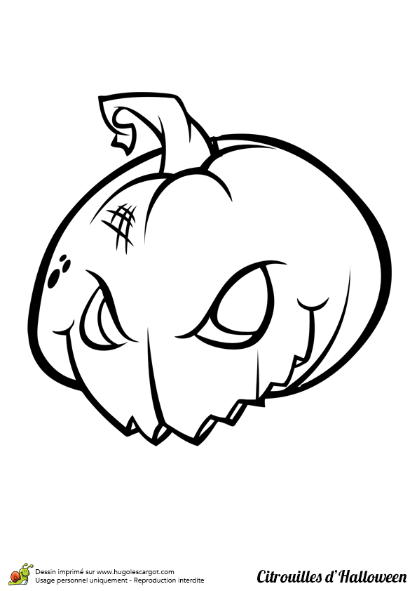 Coloriage Citrouille Pour Halloween