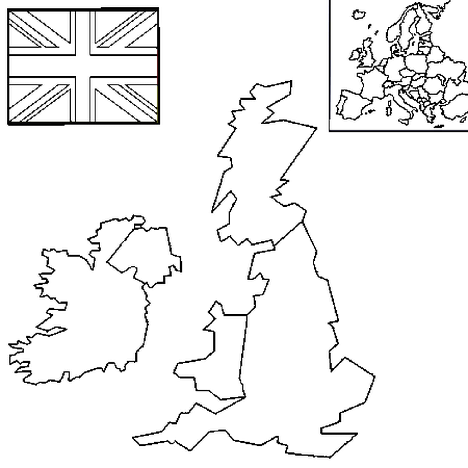 Coloriage Carte Royaume Uni En Ligne Gratuit A Imprimer