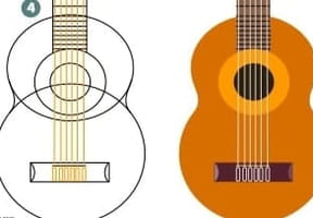 Dessiner une guitare