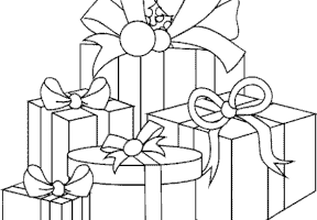 Coloriage paquets cadeaux coloriages