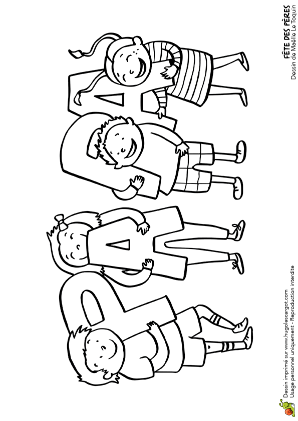 Coloriage Fete Des Peres A Imprimer