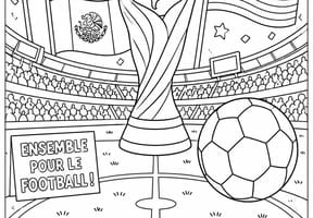 Coloriage Coupe du Monde de football 2026