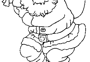 Coloriage pere noel vite