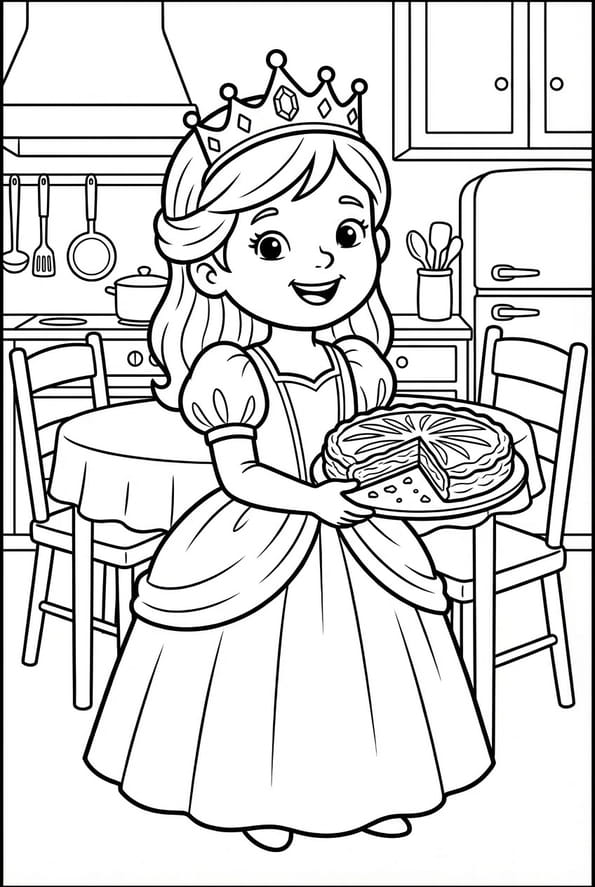 Cette petite fille est la reine de l'Epiphanie