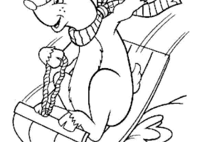 Coloriage noel traineau renne