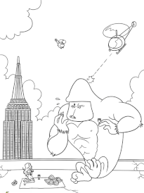 Coloriage 10 apero de king kong