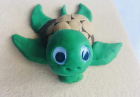 Tortue en p&acirc;te &agrave; modeler