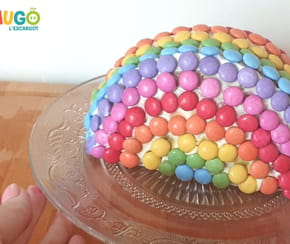 Le g&acirc;teau arc-en-ciel