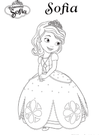 Coloriage Imprimer Princesse Sofia