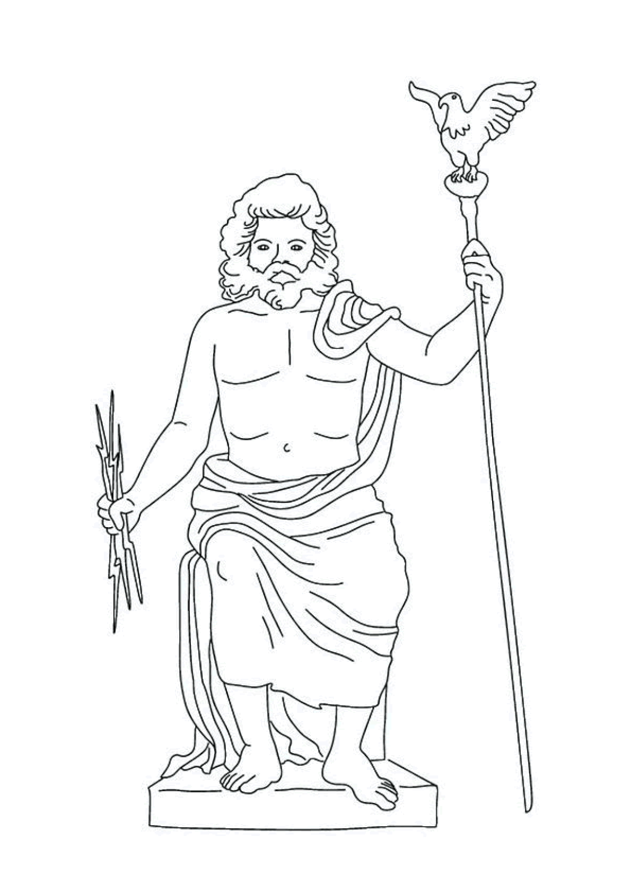 Coloriage Mythologie Jupiter Coloriage Mythologie Jupiter