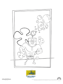 Coloriage bob fait des bulles