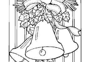 Coloriage cloches de Noël