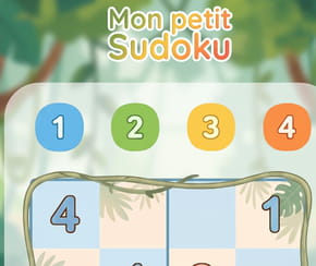 Jeu interactif - Sudoku 4x4&nbsp;dans la jungle
