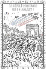 Coloriage du d&eacute;fil&eacute; militaire du 14&nbsp;juillet
