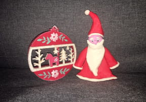 P&egrave;re No&euml;l en p&acirc;te &agrave; modeler