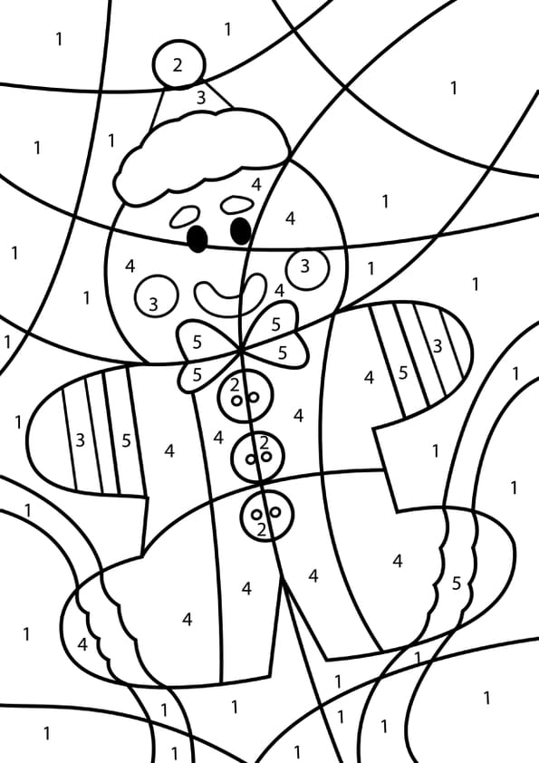 Bonhomme Pain Epice Coloriage