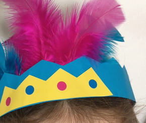 Bandeau d'indien avec des plumes