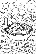 La viande grille au barbecue