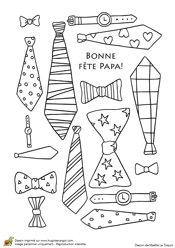 Coloriage Pour La Fete Des Peres