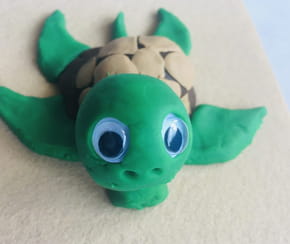 Tortue en p&acirc;te &agrave; modeler