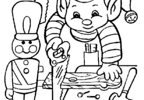 Coloriage noel jouet