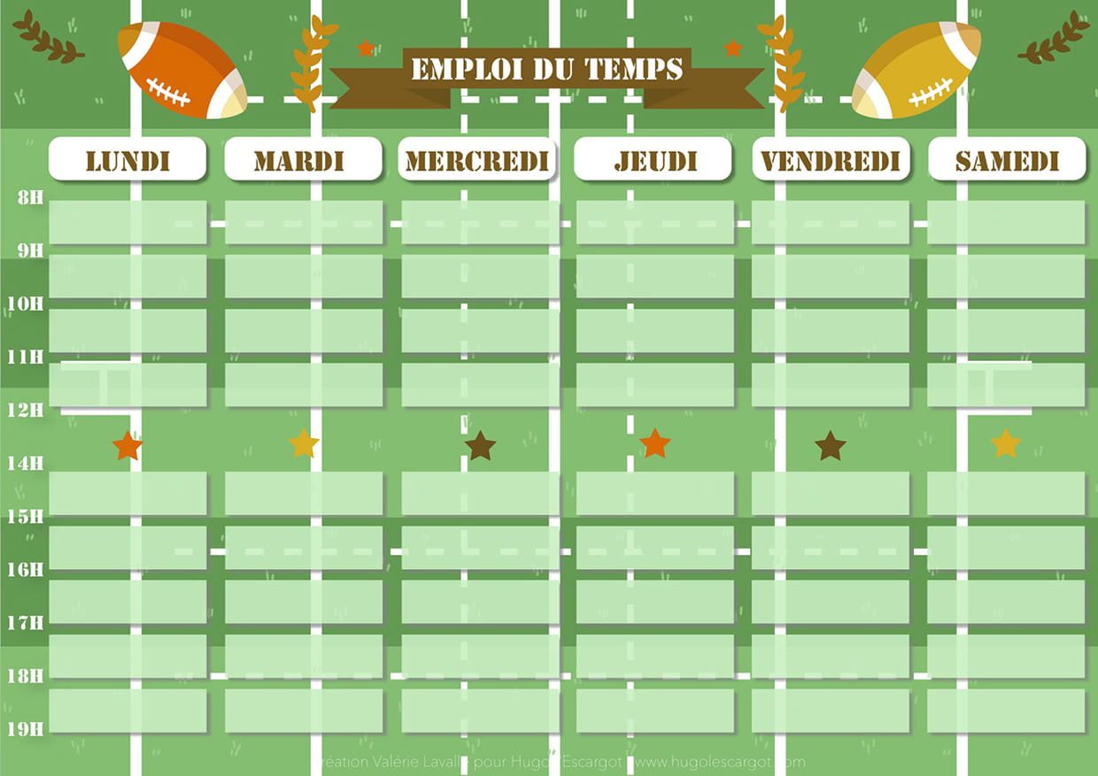 Emploi Du Temps Rugby