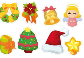 Images de No&euml;l &agrave; d&eacute;couper