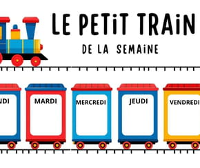 Le petit train de la semaine à imprimer gratuitement