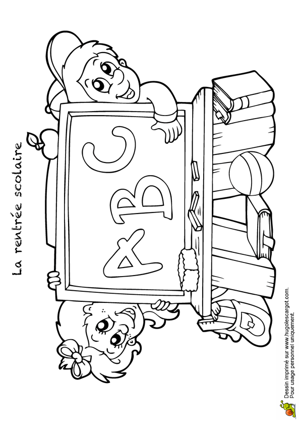 Coloriage De Rentree Scolaire