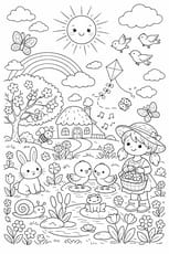 Tous les animaux profitent du premier soleil de printemps