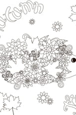 Coloriage h&eacute;risson en fleurs