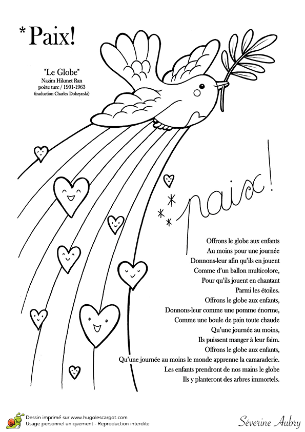 Coloriage Sur Le Th me De La Paix La Colombe Coloriage Sur Le Th me De La Paix La Colombe