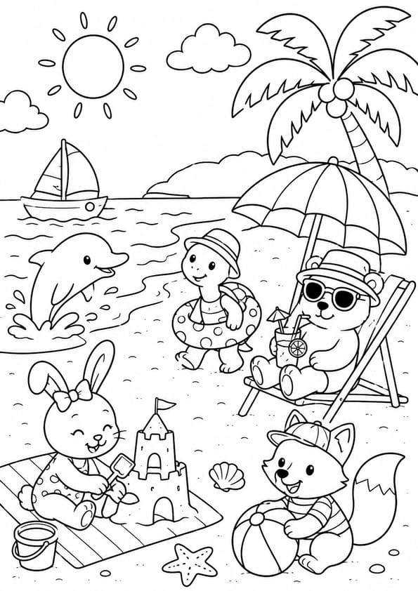 Les animaux profitent de la mer