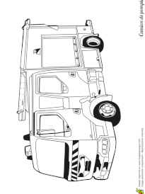 Coloriage Camion Pompier A Imprimer