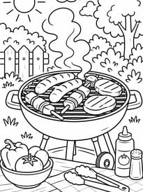 La viande grille au barbecue