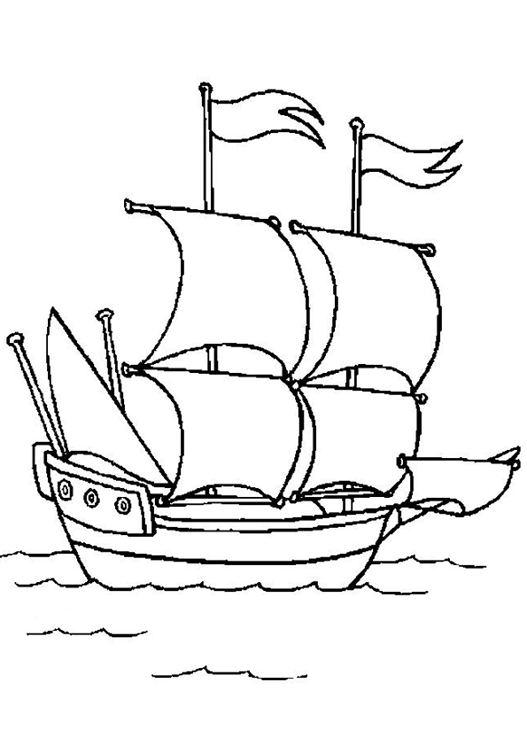 Coloriage De Bateaux A Imprimer
