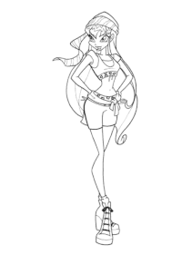 Coloriage winx 23