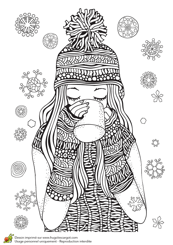 Coloriage Mandala D Hiver