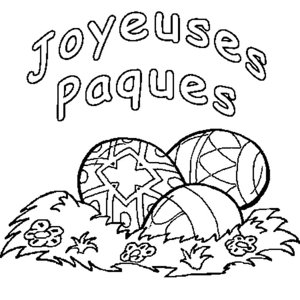 Coloriage Oeufs De Paques A Imprimer Gratuit
