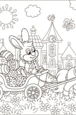 Le lapin de P&acirc;ques livre ses &oelig;ufs color&eacute;s