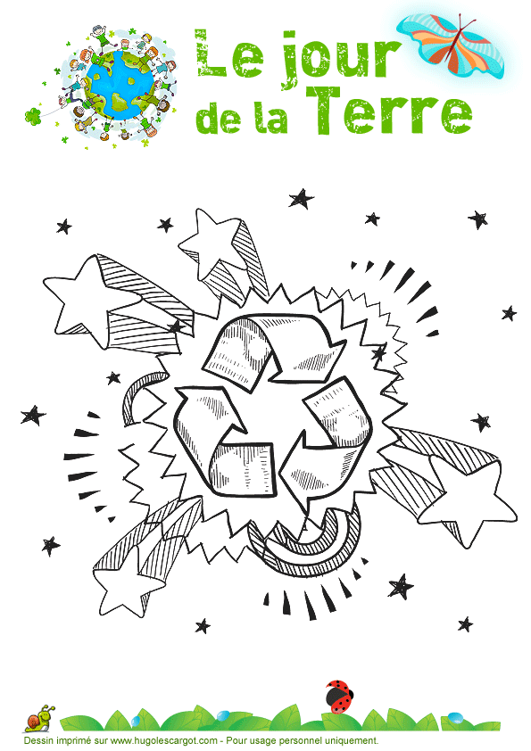 Coloriage protection de la Terre