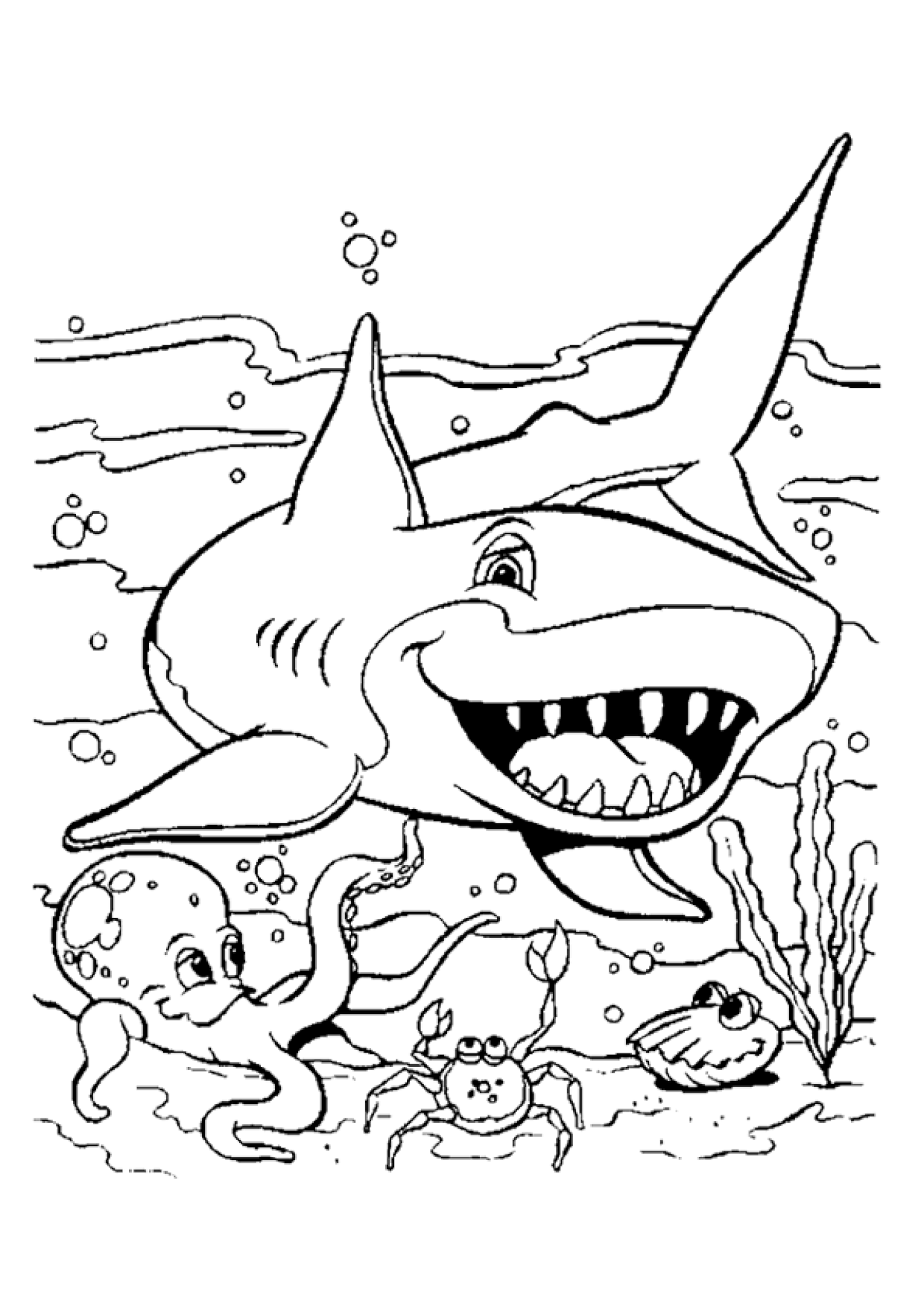 Coloriage Requin Rigolo Sur Hugolescargot Com Coloriage Requin Rigolo Sur Hugolescargot Com
