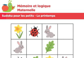 Sudoku pour les petits, le printemps