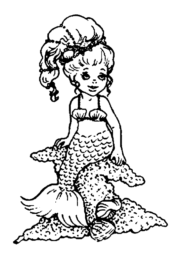 Coloriage Gratuit De Sirene