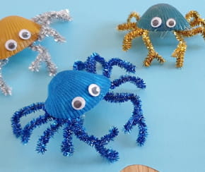Fabriquez un crabe trop mignon avec un simple coquillage
