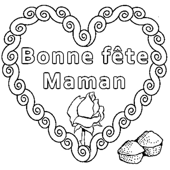 Coloriage Cadeau Fete Des Meres