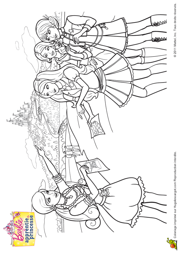 Coloriage Barbie Princesse A Imprimer