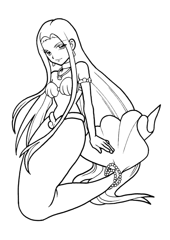 Coloriage Barbie Sirene A Imprimer Gratuit
