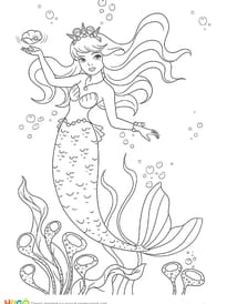 Coloriage De Sirene Manga